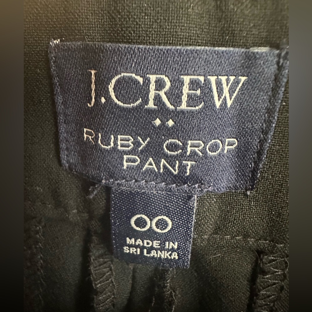 J Crew Ruby Slim Cropped Pant Size 00 - Picture 8 of 10